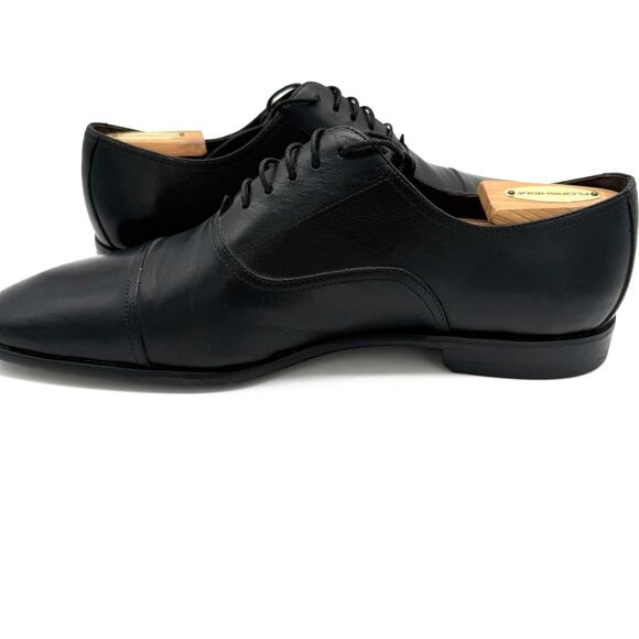 Bruno Magli Men's Shoes 10 Leather Lace-Up Oxford Dress Cap Toe Lightly Used - Picture 5 of 13